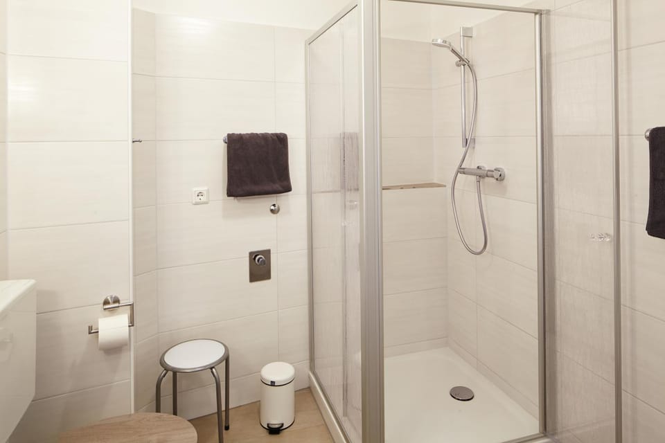 Shower, Toilet, Bathroom, towels