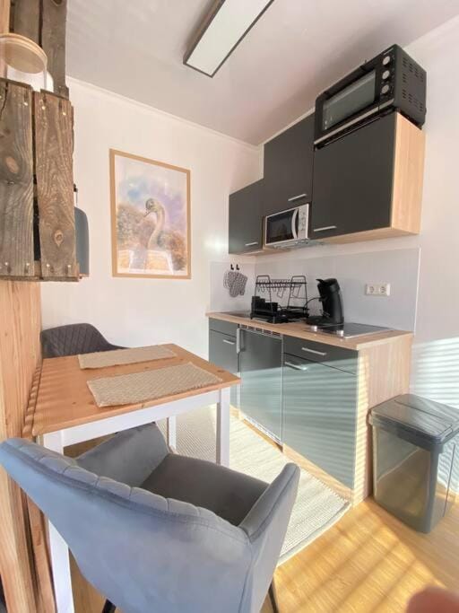 Kitchen or kitchenette, Dining area, minibar, pet friendly, stove, toaster