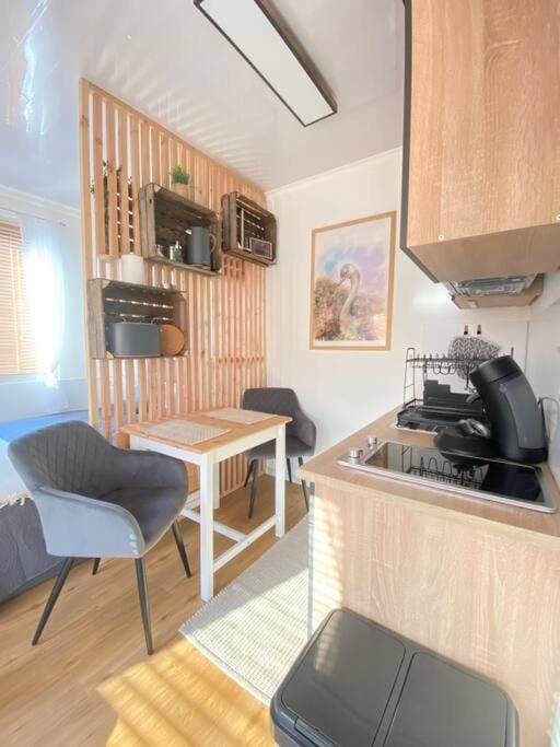 Kitchen or kitchenette, Seating area, Dining area, minibar, pet friendly, stove, toaster