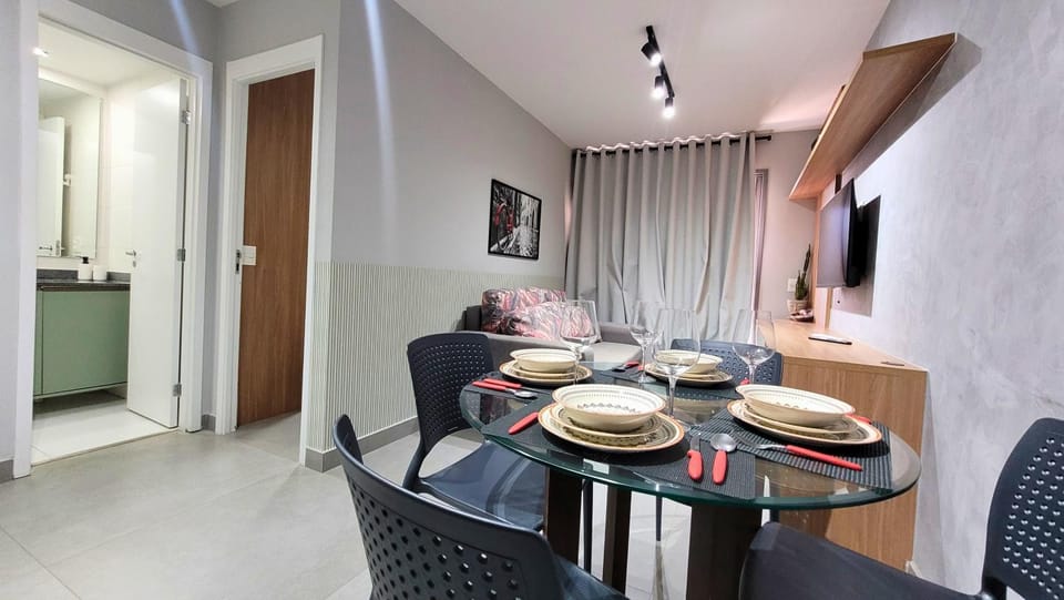 Kitchen or kitchenette, Living room, Dining area
