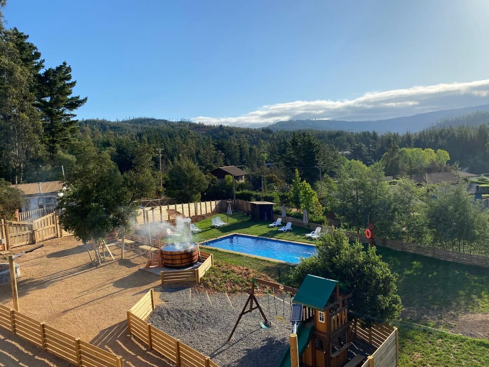 Natural landscape, Garden view, Swimming pool