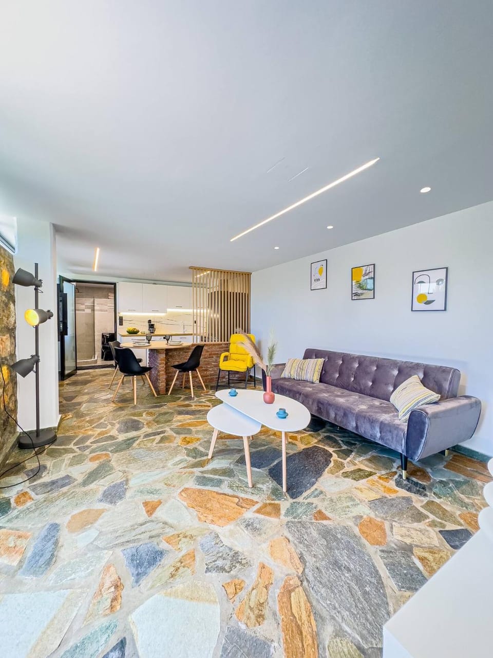 Living room, Seating area, Dining area