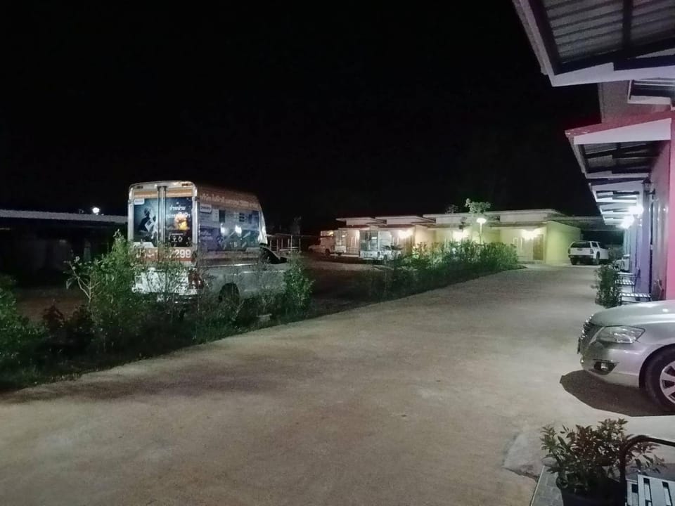 Property building, Night, Neighbourhood, Street view, Parking