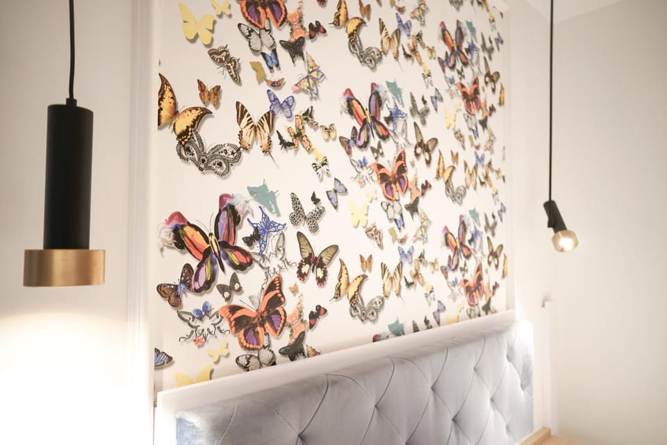 Bed, Decorative detail, Bedroom