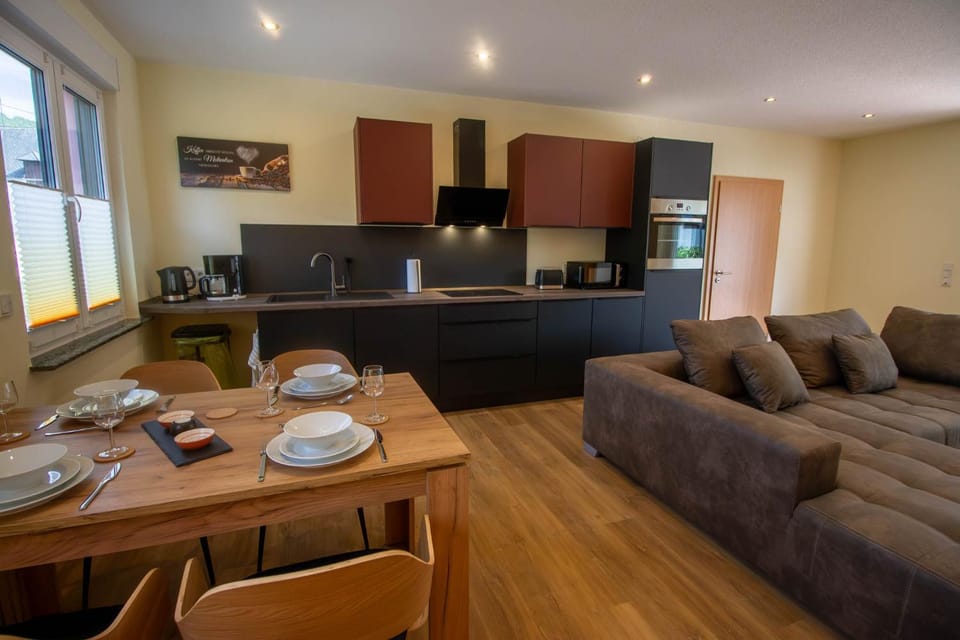 Kitchen or kitchenette, Living room, Dining area