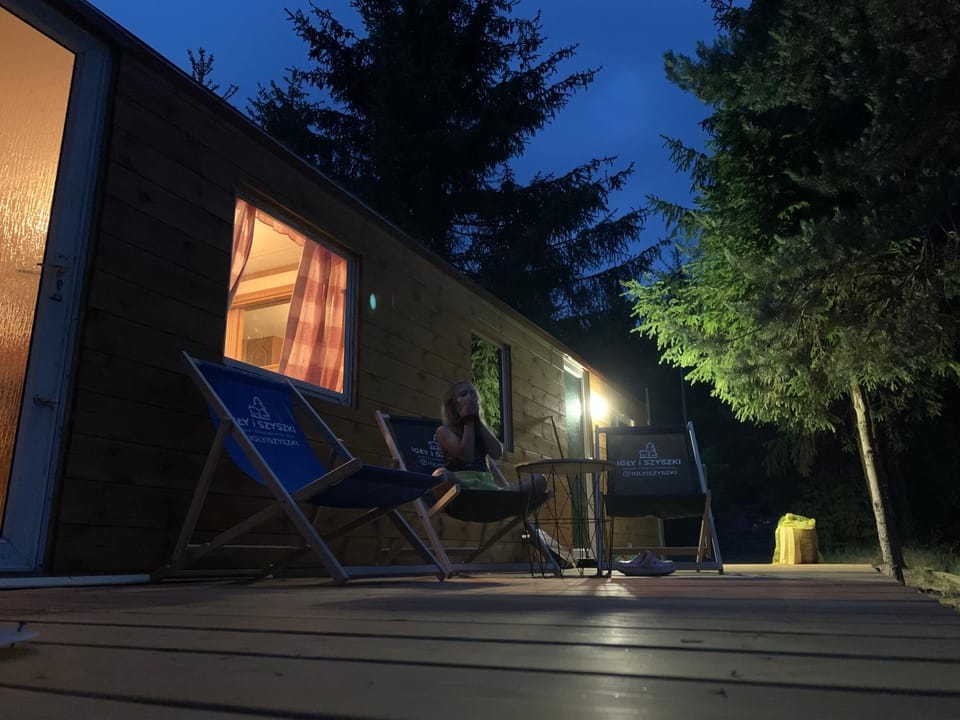 Patio, Night, sunbed