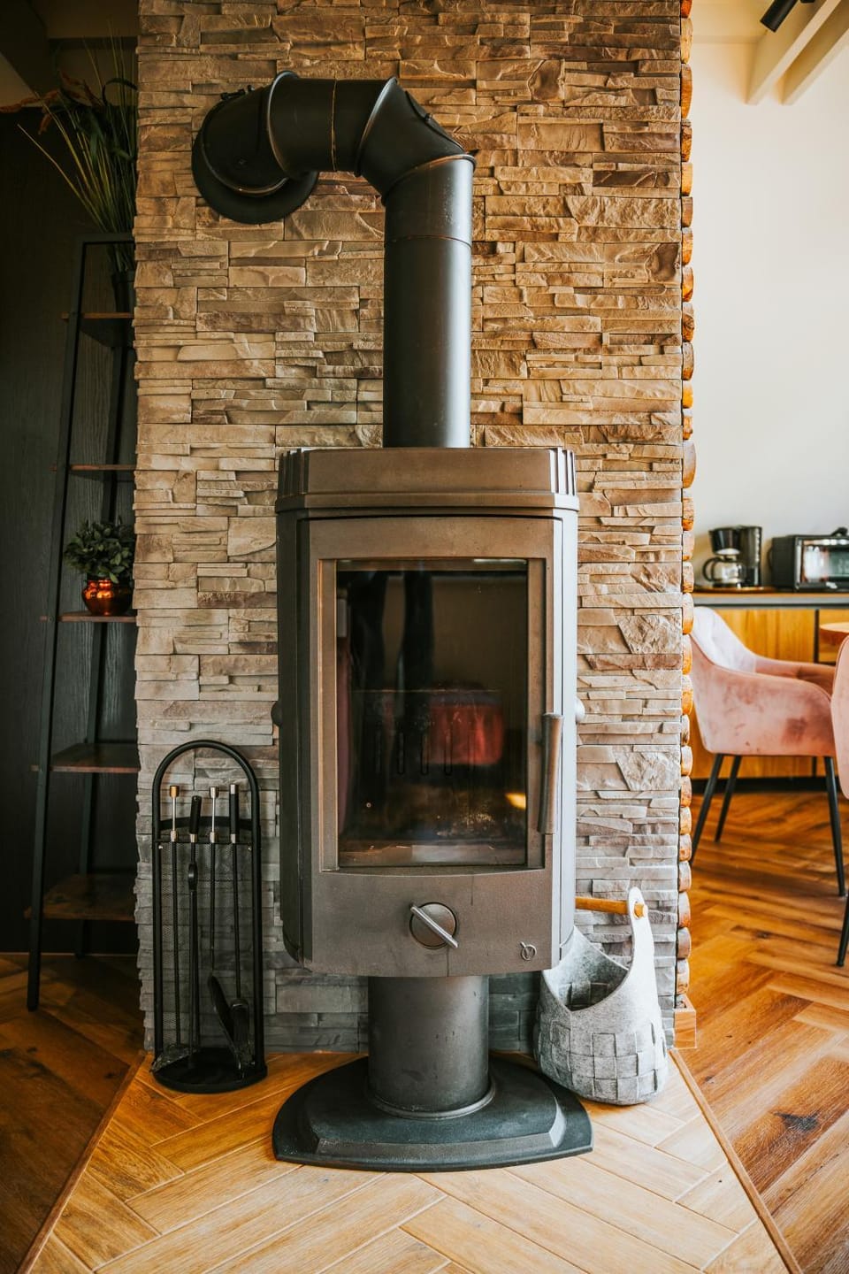 Living room, fireplace