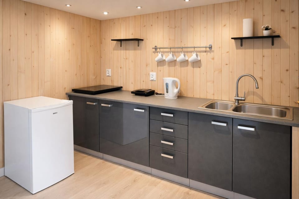 Kitchen or kitchenette, toaster