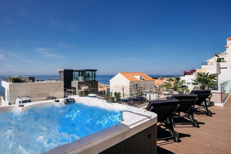 Hot Tub, View (from property/room), Sea view, sunbed