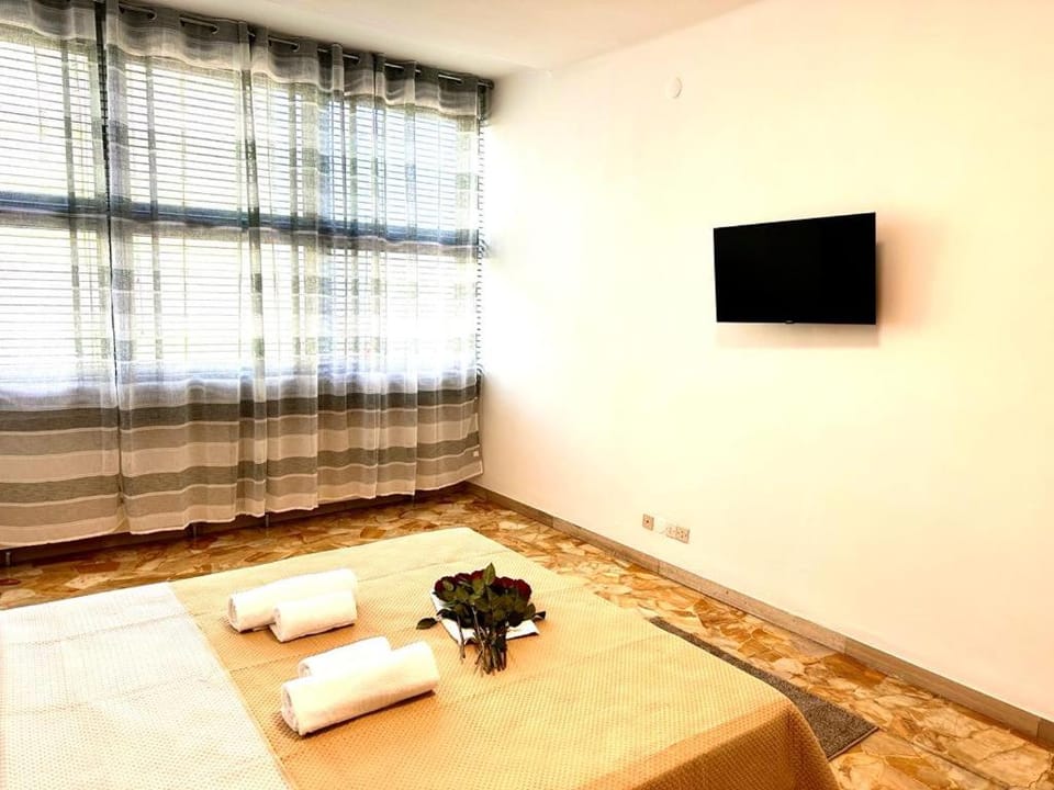 Communal lounge/ TV room, Bed, TV and multimedia, Photo of the whole room, Bedroom, towels