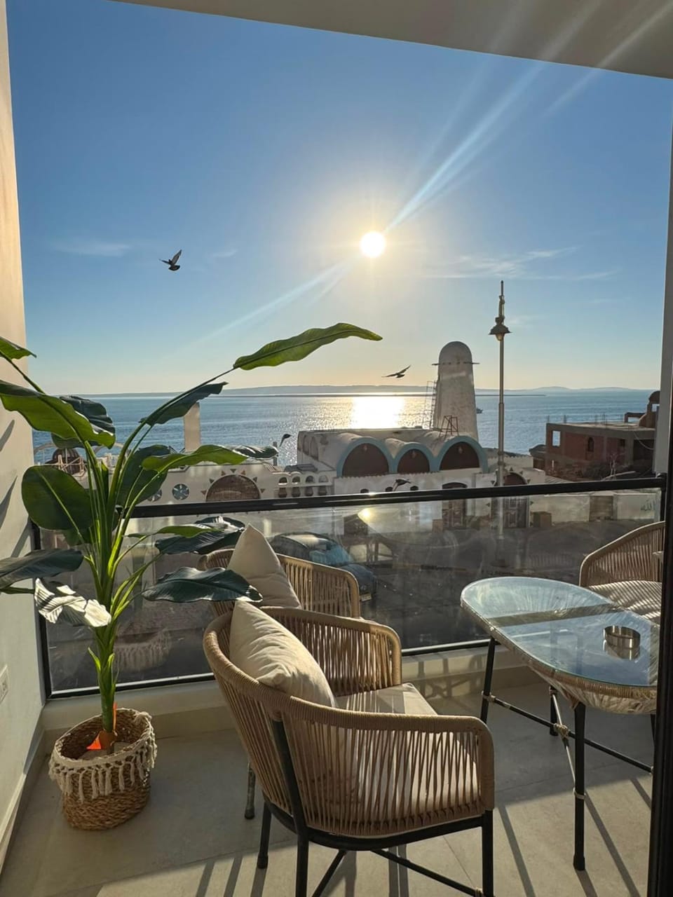 Day, Natural landscape, View (from property/room), Balcony/Terrace, Seating area, Sea view