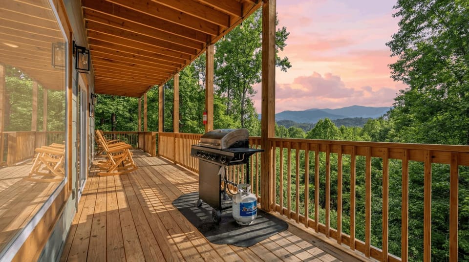 Luxe Mountain Pool Escape by Ghosal Luxury Lodging Chalet in Gatlinburg