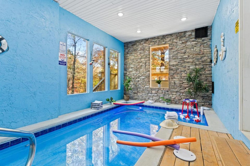 Luxe Mountain Pool Escape by Ghosal Luxury Lodging Chalet in Gatlinburg