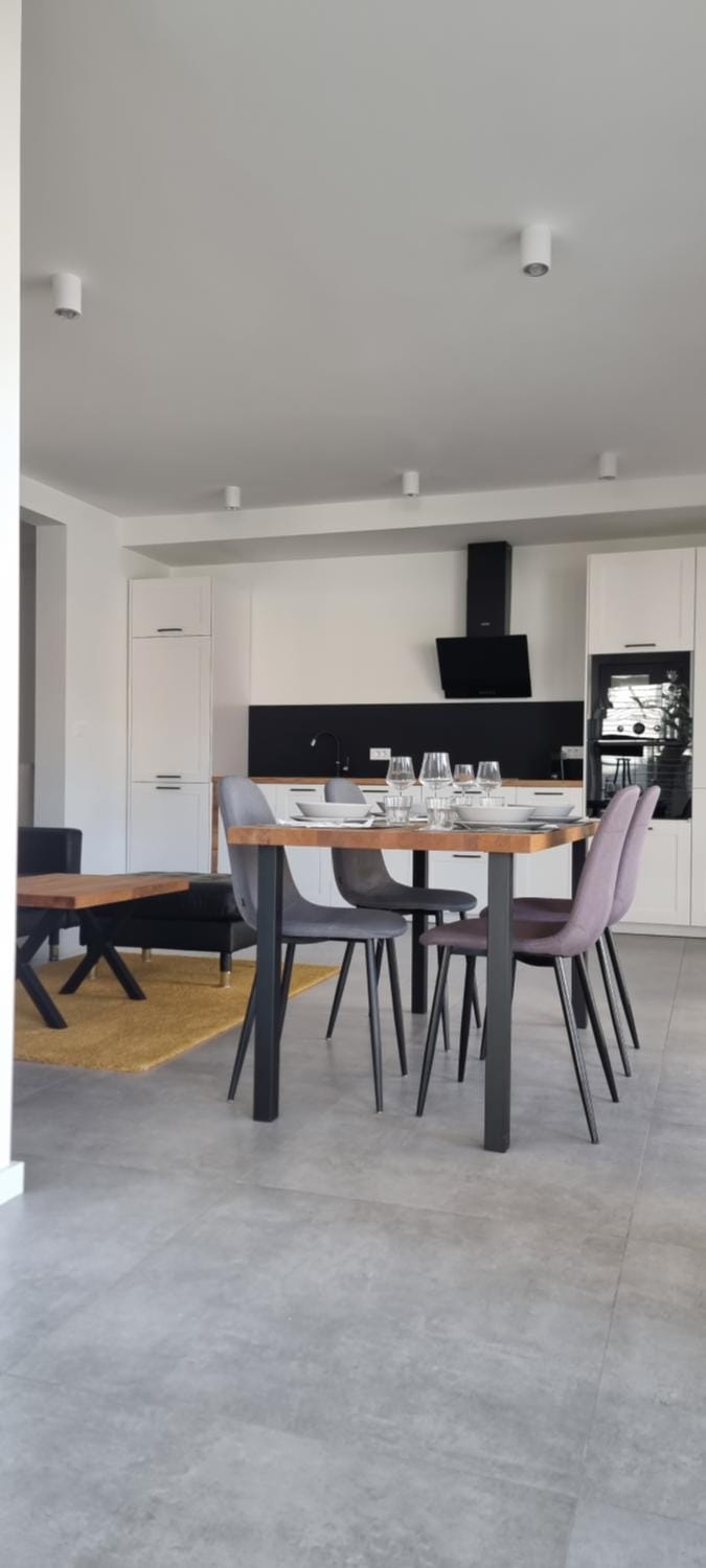 Kitchen or kitchenette, Living room, Dining area