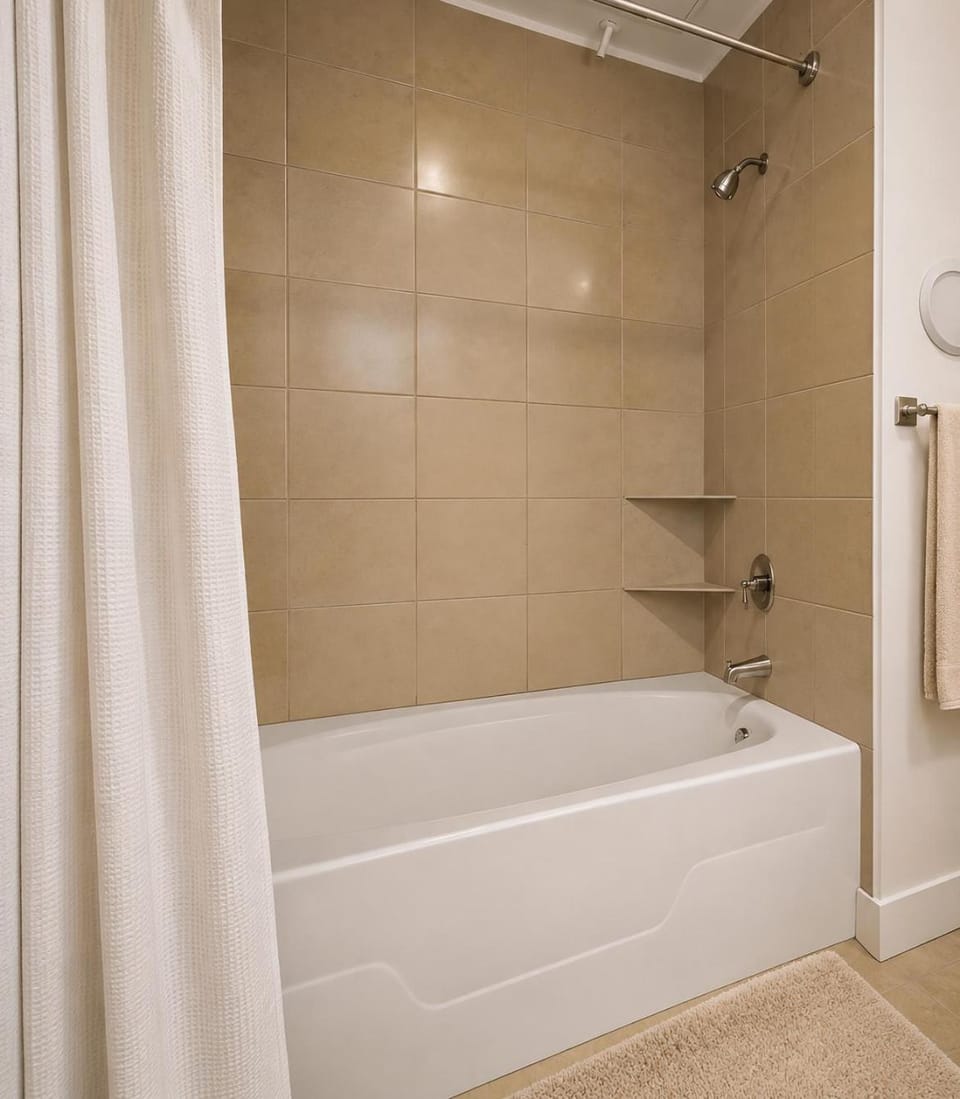 Shower, Bathroom, Bath, towels