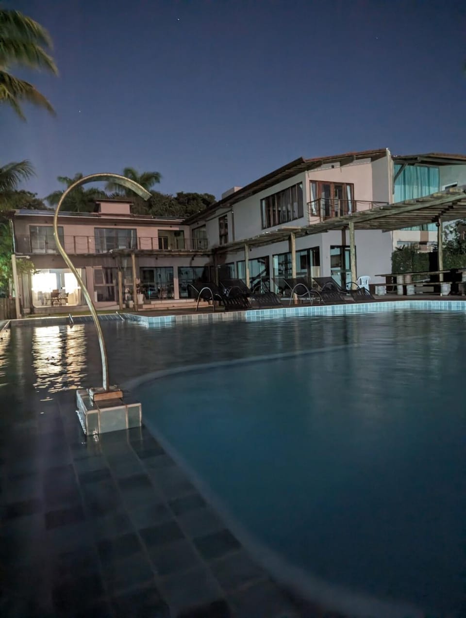 Property building, Swimming pool, sunbed