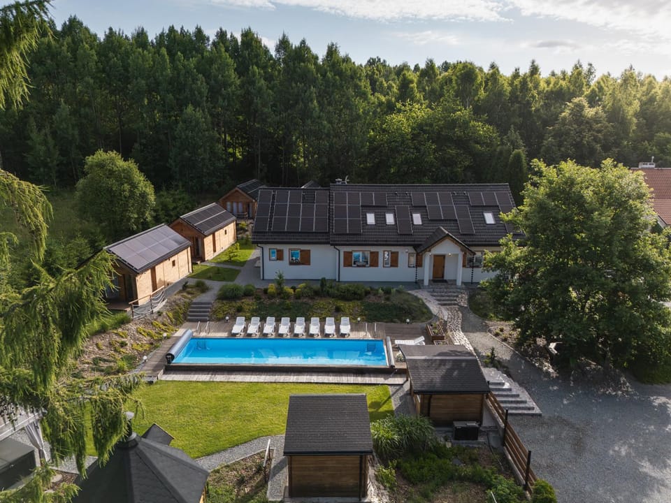 Property building, Natural landscape, Bird's eye view