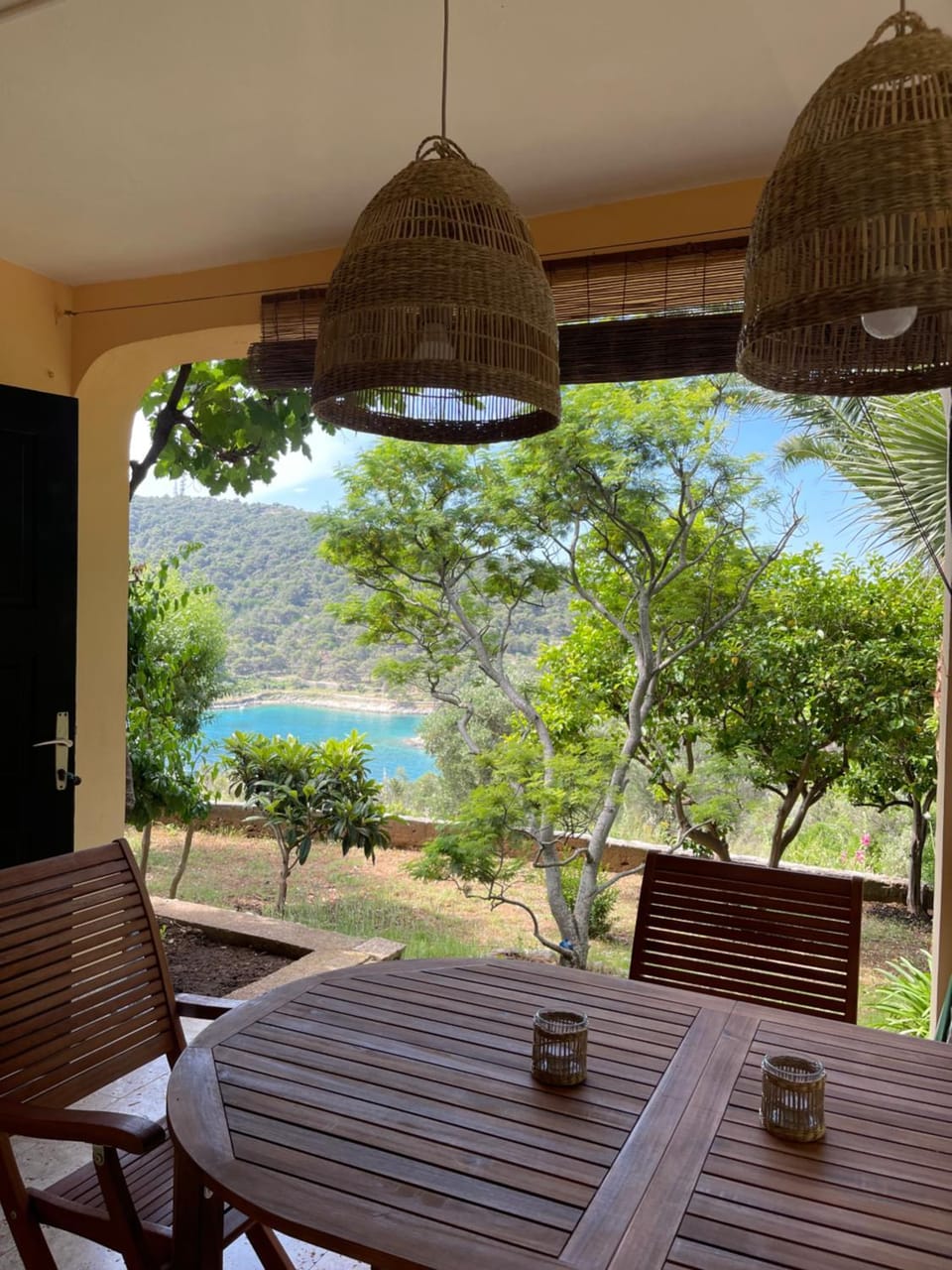 Natural landscape, Garden, Garden, Balcony/Terrace, Dining area, Garden view, Sea view