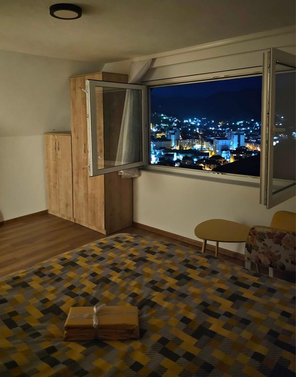 Night, Bedroom, City view