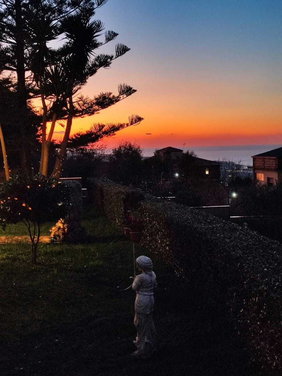 Natural landscape, Sea view, Sunset