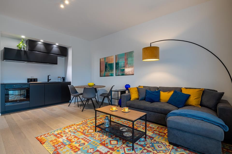 Kitchen or kitchenette, Living room, Dining area