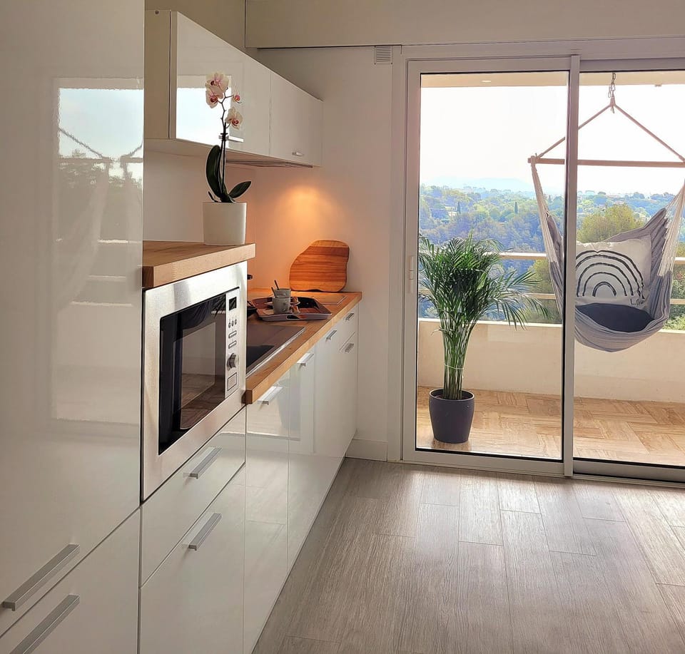 Kitchen or kitchenette, dishwasher, minibar, stove