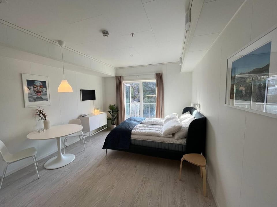 Bed, TV and multimedia, Dining area