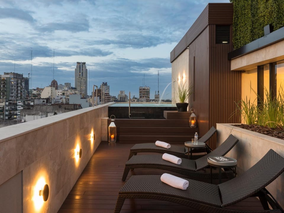 Night, View (from property/room), Balcony/Terrace, Balcony/Terrace, City view, Swimming pool