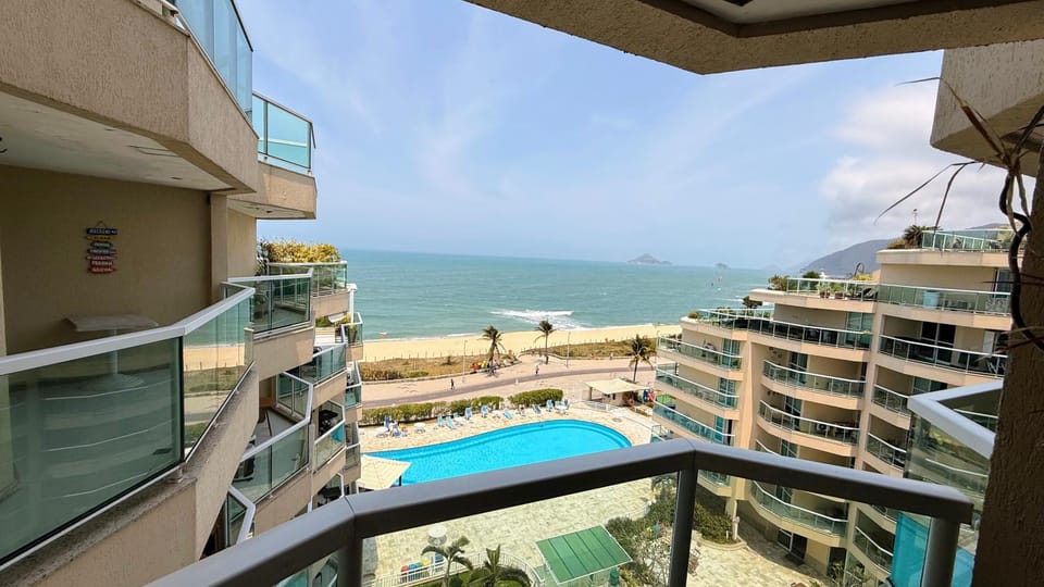 Property building, Natural landscape, Balcony/Terrace, Pool view, Sea view, Swimming pool