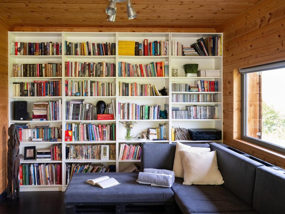 Library, Library, Living room, Seating area