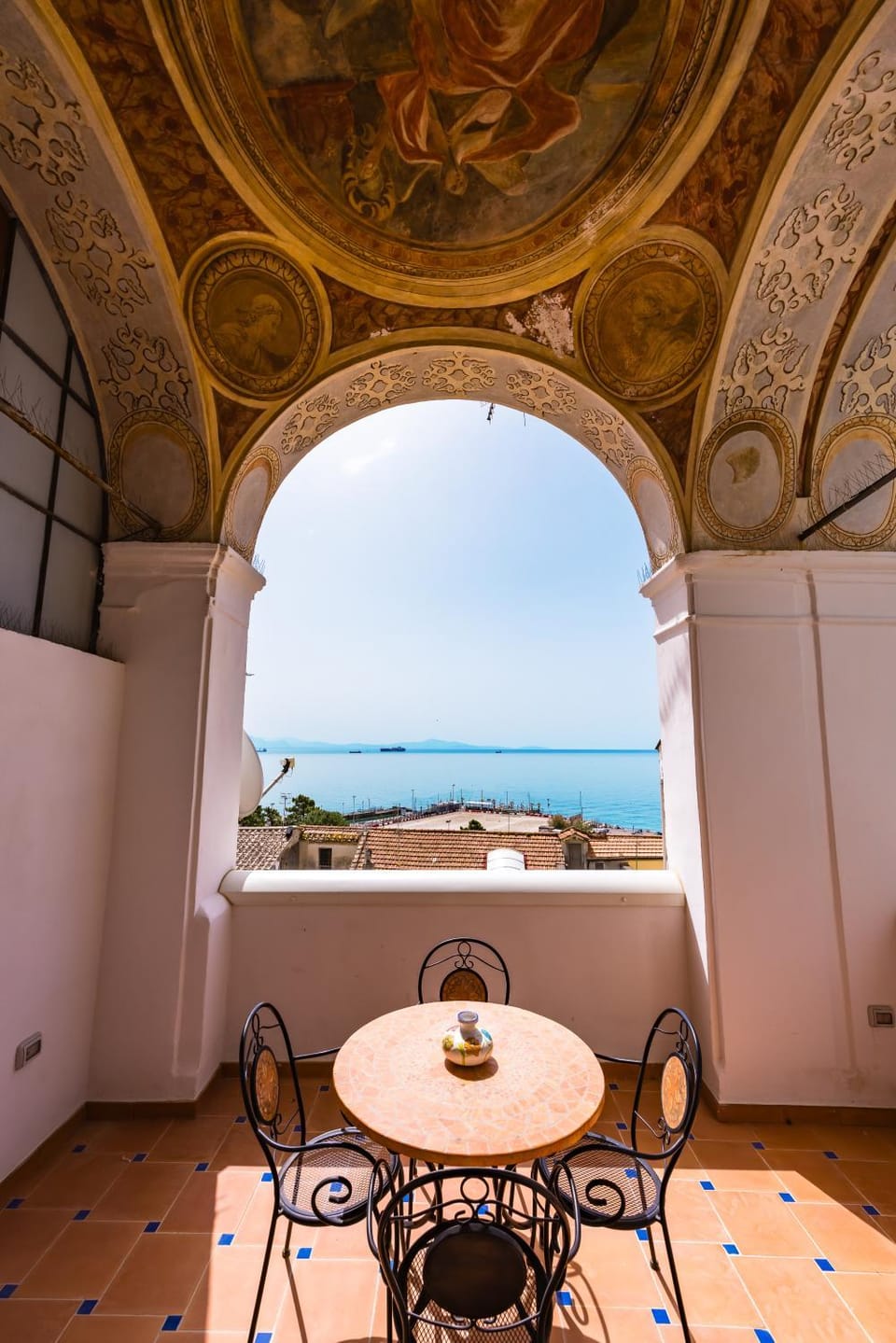 Patio, Day, Natural landscape, View (from property/room), Balcony/Terrace, Sea view
