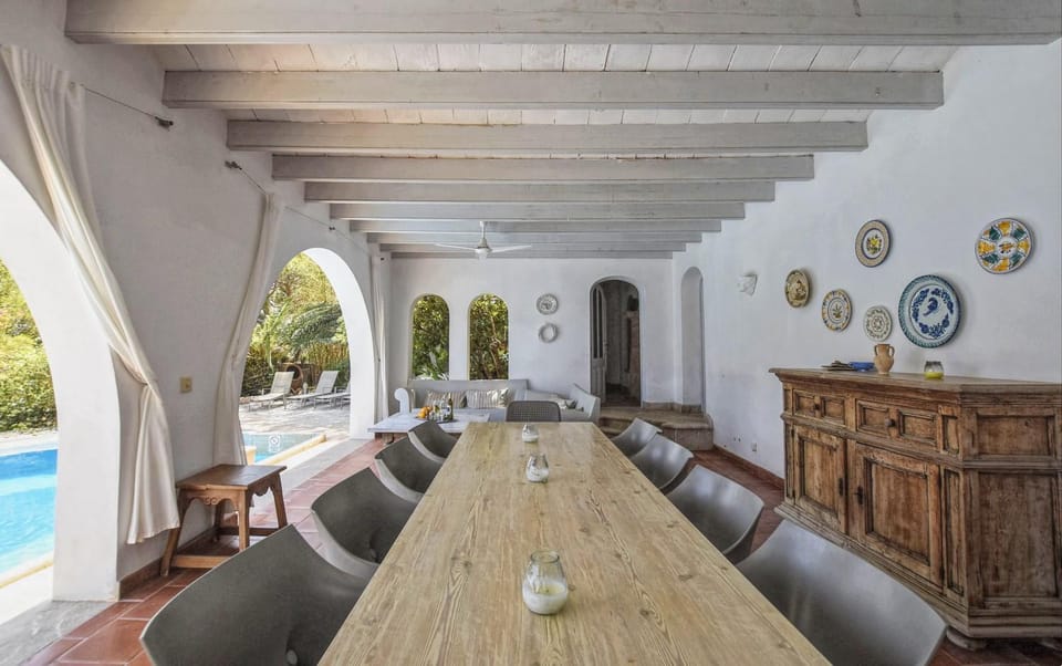 Property building, Living room, Swimming pool