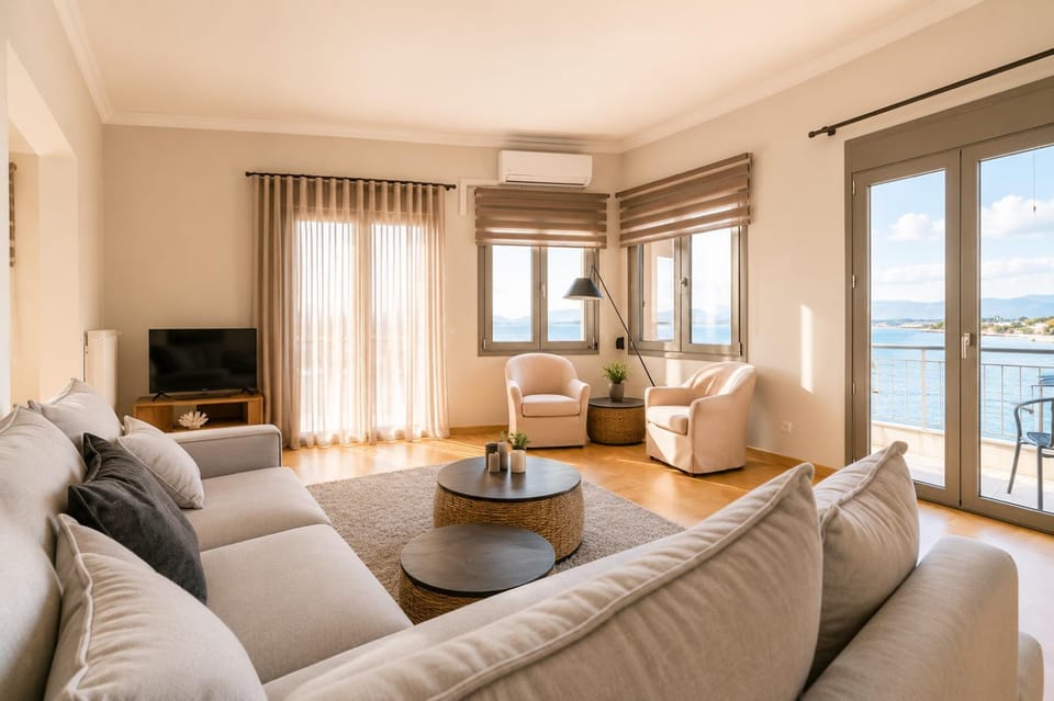 Natural landscape, TV and multimedia, Living room, Seating area, air conditioner