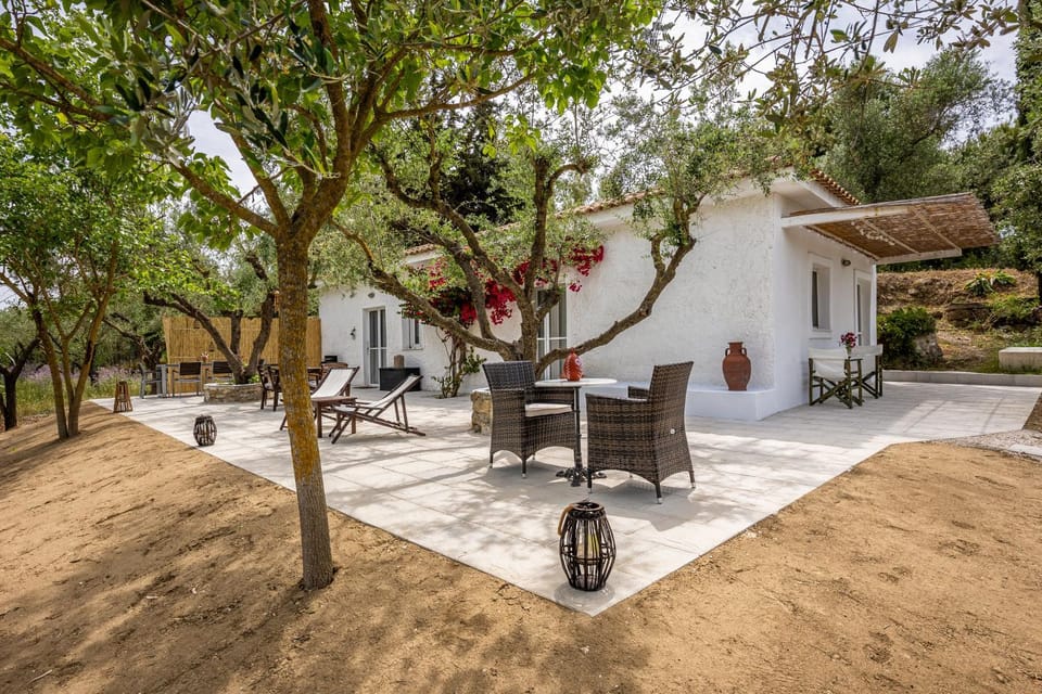 Property building, Patio, Spring, Day, Natural landscape, Garden, Garden view, sunbed