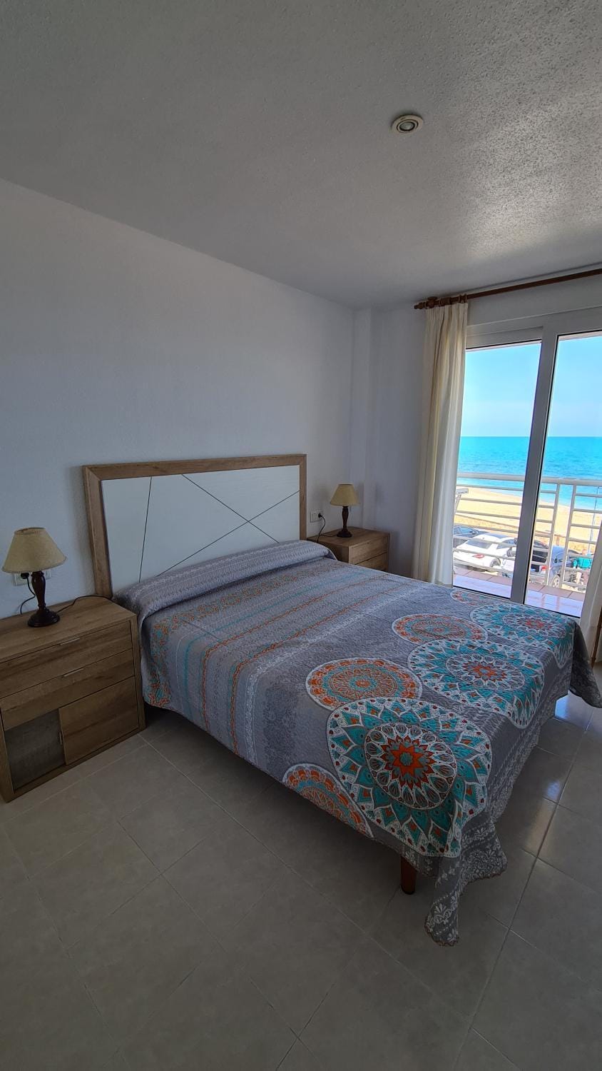 Bed, Balcony/Terrace, Photo of the whole room, Beach, Bedroom, Sea view