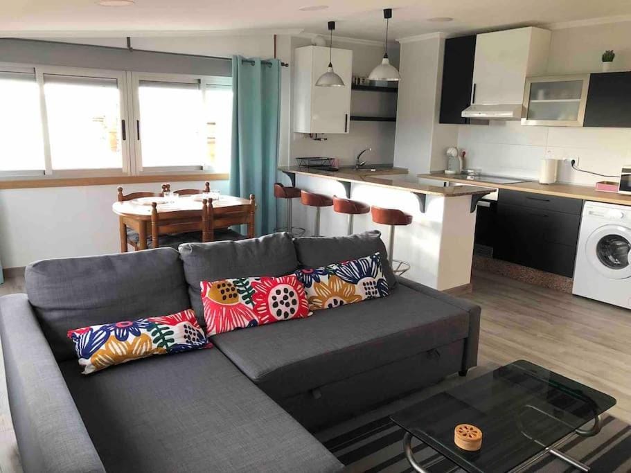 Kitchen or kitchenette, Living room, Dining area