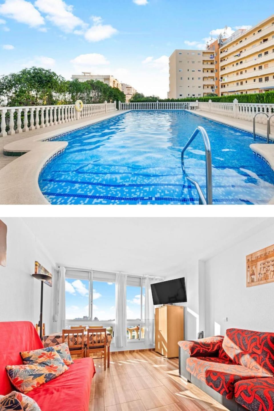 Communal lounge/ TV room, Living room, Pool view, Swimming pool