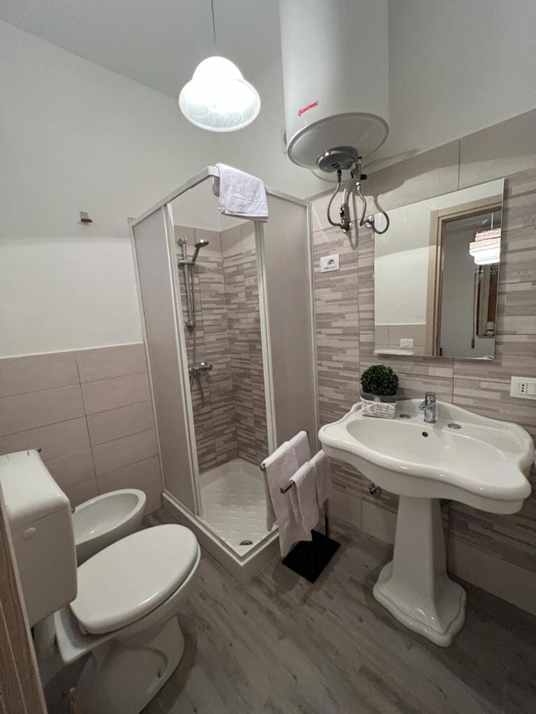 Shower, Toilet, Bathroom, bidet, towels