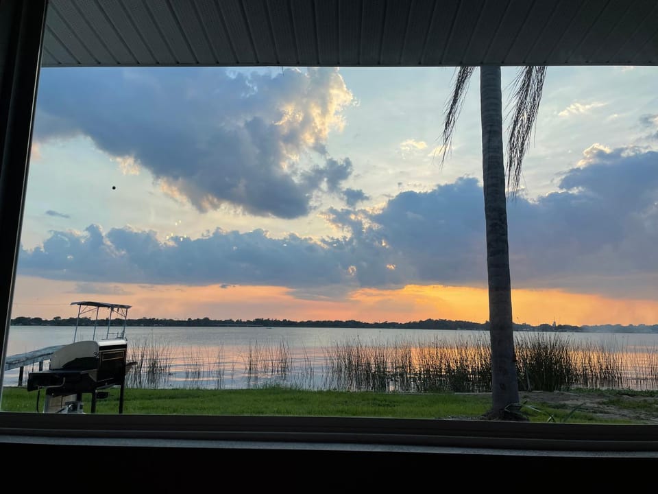 Lake view, Sunset