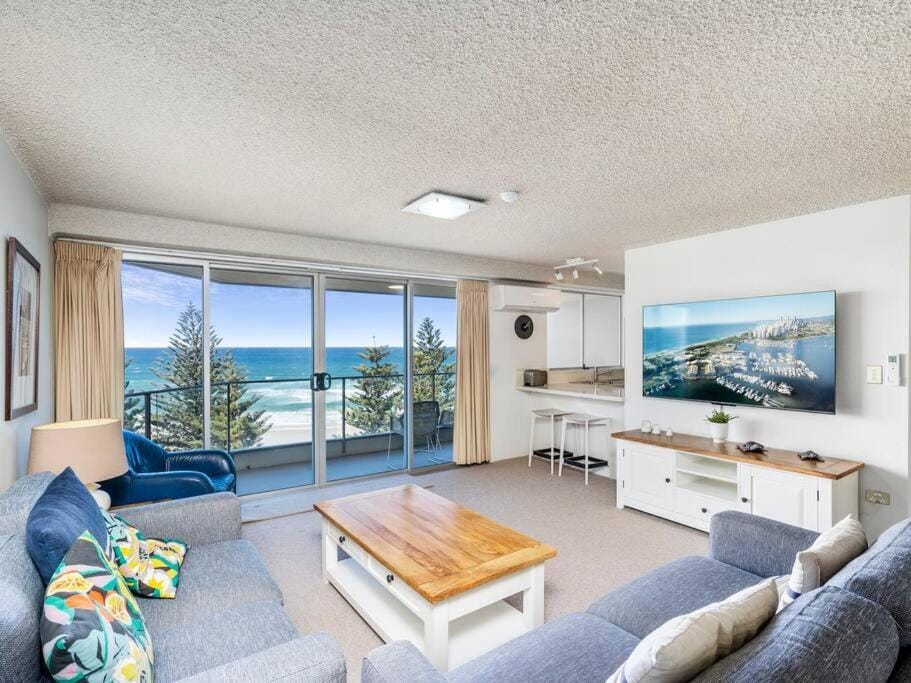 Living room, Seating area, Sea view