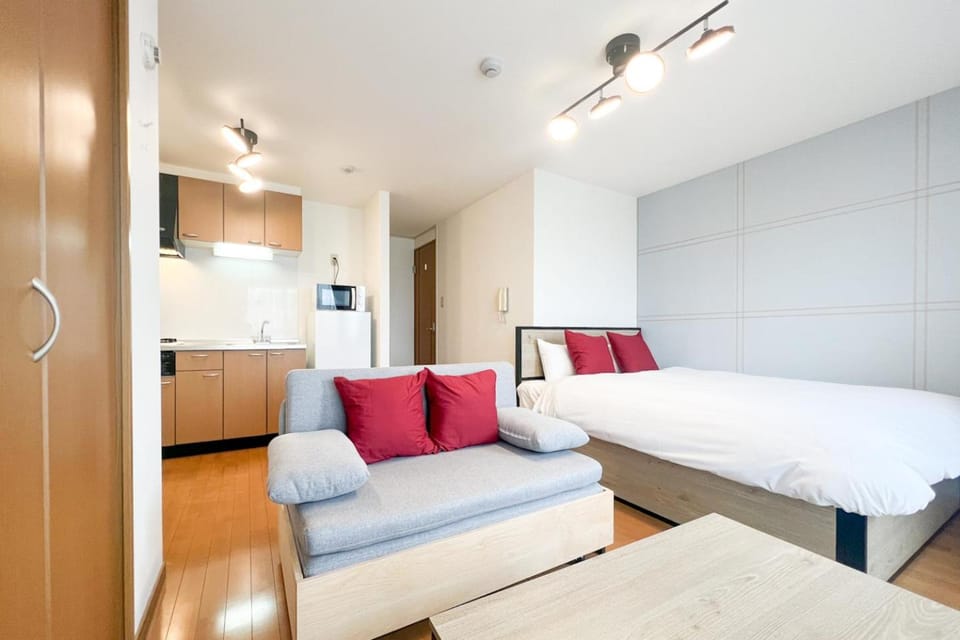 Bed, Kitchen or kitchenette, Seating area, minibar