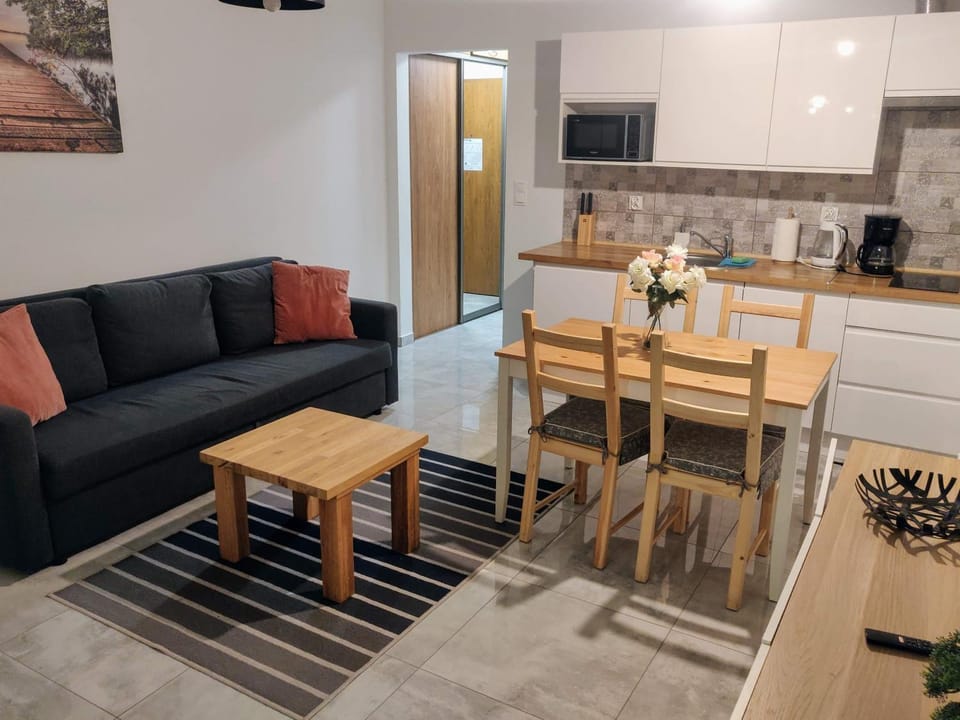 Kitchen or kitchenette, Living room, Dining area