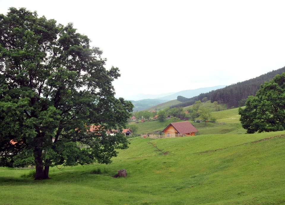 Property building, Spring, Day, Natural landscape, Mountain view
