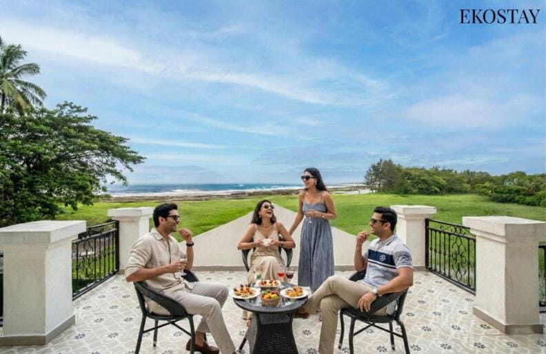 Day, People, Natural landscape, View (from property/room), Food and drinks, Dining area, Food, Guests, Sea view, group of guests