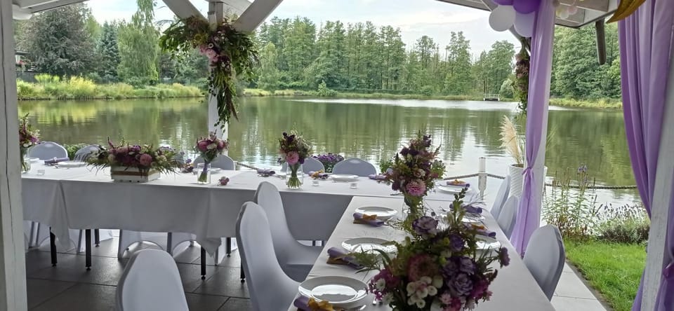 Natural landscape, Garden, Garden view, Lake view