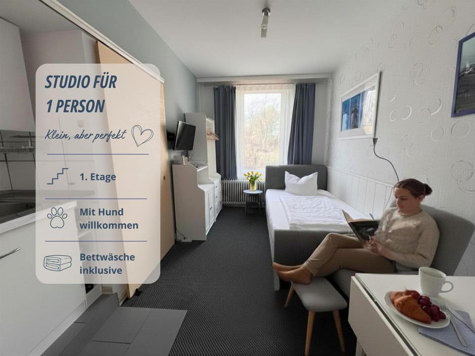 Bed, TV and multimedia, Living room, Photo of the whole room, Seating area, Dining area, Bedroom