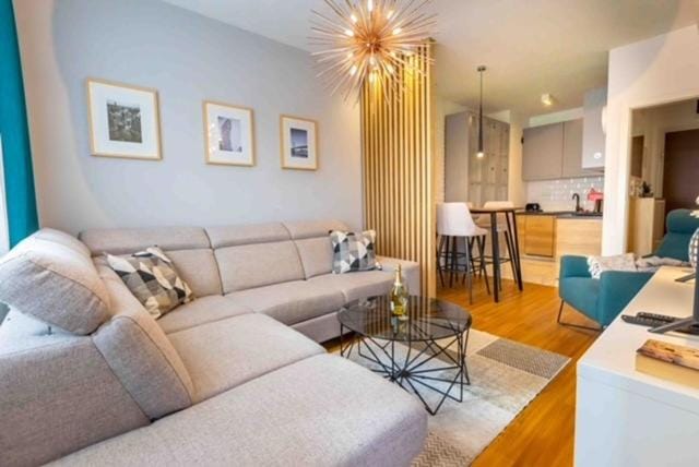 Kitchen or kitchenette, Living room, Dining area