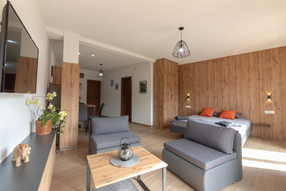 Bed, TV and multimedia, Seating area