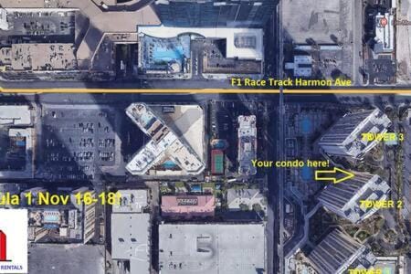MGM Signature-15-717 F1 Track & Strip View Balcony House in Las Vegas Strip