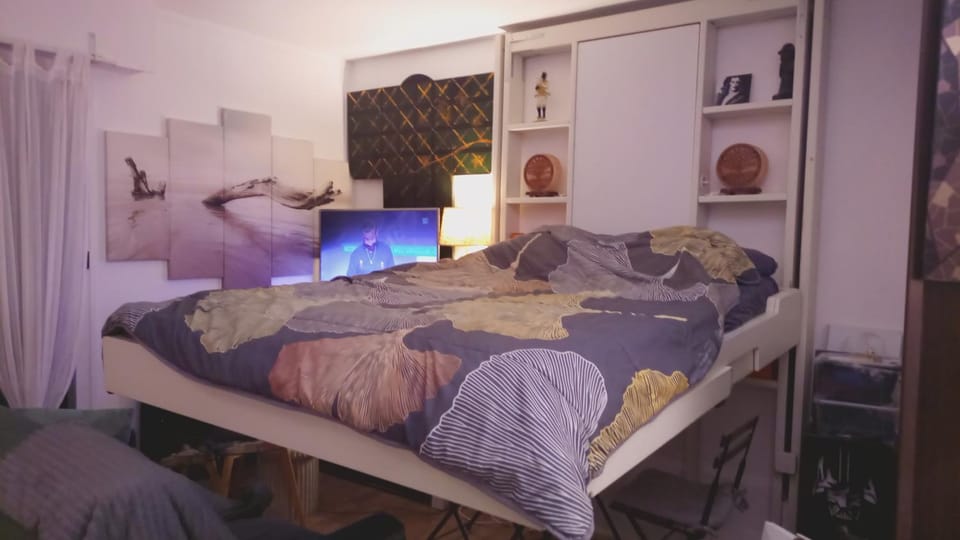 Studio meublé vue tour Eiffel et tout Paris Apartment in Paris